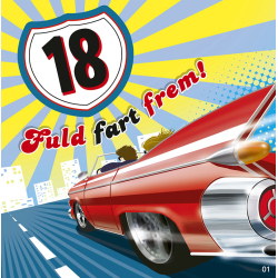 Kort med musik, 18, fuld fart frem