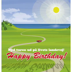 Kort med musik, 18, fuld fart frem