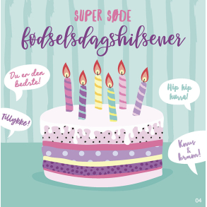 Kort med musik, Super sde fdselsdagshilsner