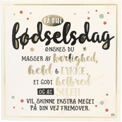 Kort med musik, P din fdselsdag nskes du masser af krlighed, helg og lykke, et godt helbred....