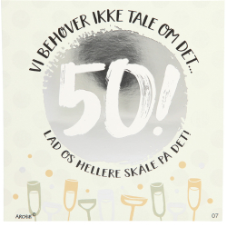 Kort med musik, Vi behver ikke tale om det... 50! Lad os hellere skle p det!