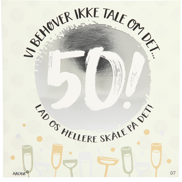 Kort med musik, Vi behver ikke tale om det... 50! Lad os hellere skle p det!