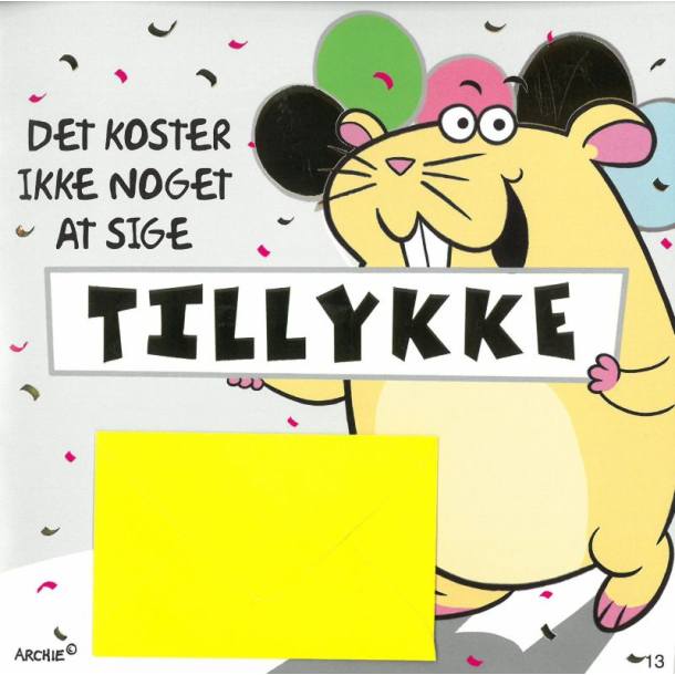 Kort med musik, Det koster ikke noget at sige tillykke
