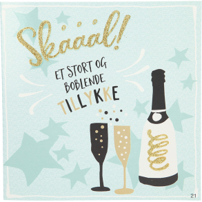 Kort med musik, Skl! et stort boblende tillykke
