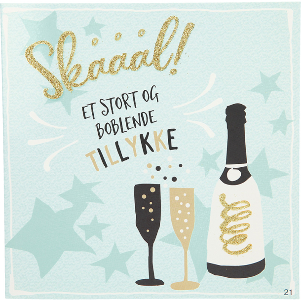 Kort med musik, Skl! et stort boblende tillykke