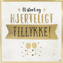 Kort med musik, Et stort og hjerteligt tillykke