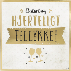 Kort med musik, Et stort og hjerteligt tillykke