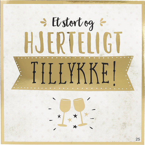 Kort med musik, Et stort og hjerteligt tillykke