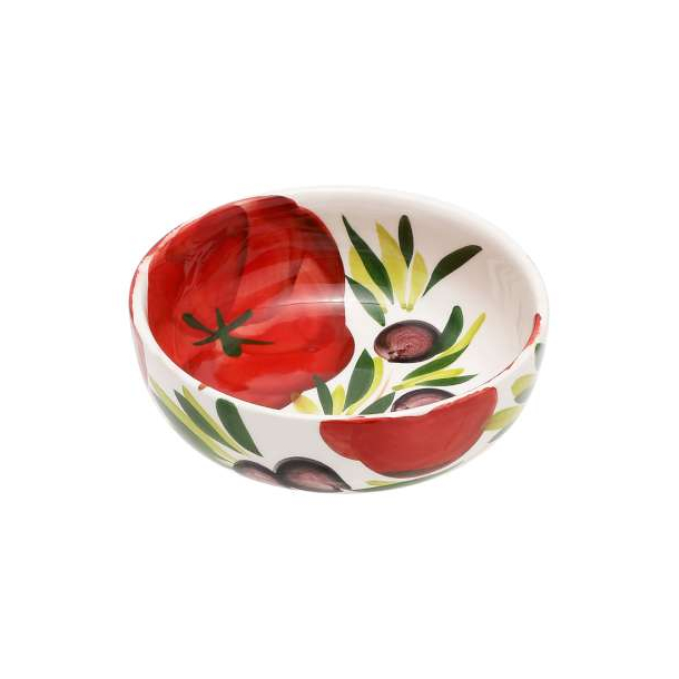 Tomat og oliven sk�l � 13 cm