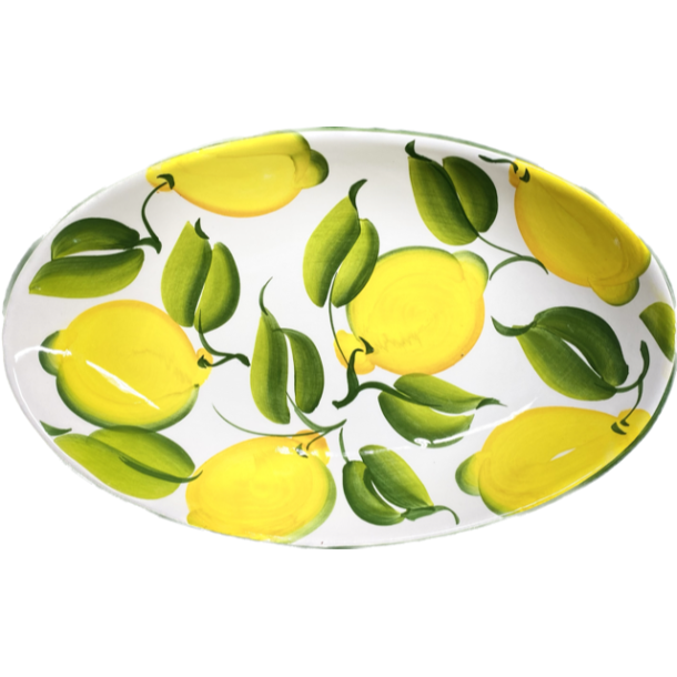 Citron fad ovalt 21x33,5cm