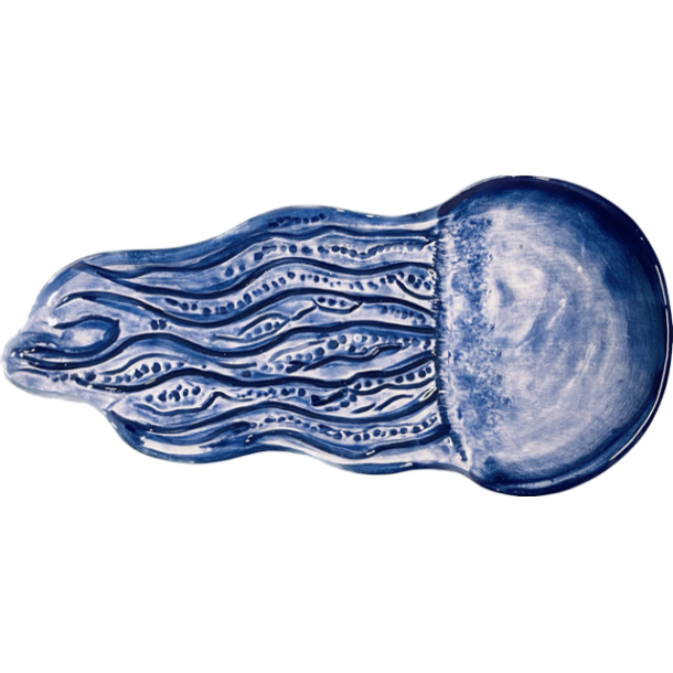 Keramik skeholder medusa/vandmand, bl�