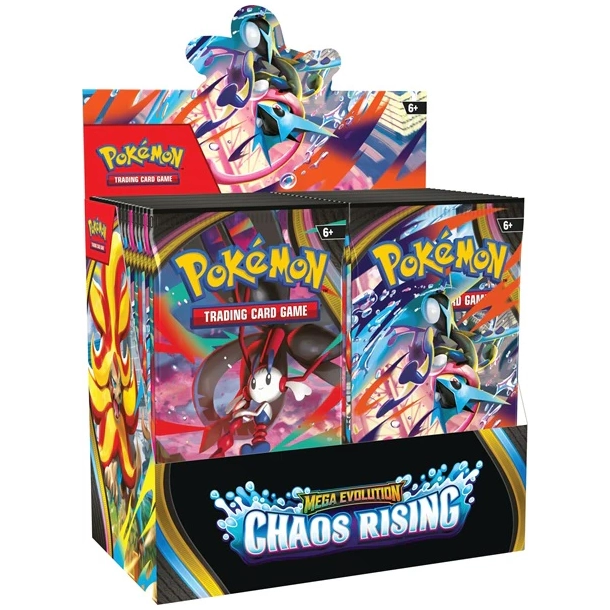 Pokemon Mega Evolutions: Chaos Rising, Booster Box, 36 pakker