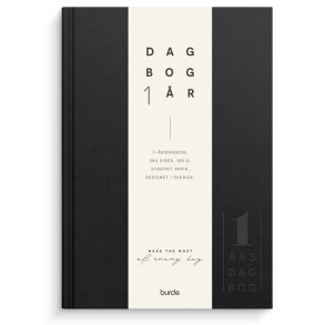 1-rs dagbog A5 tekstilprg sort