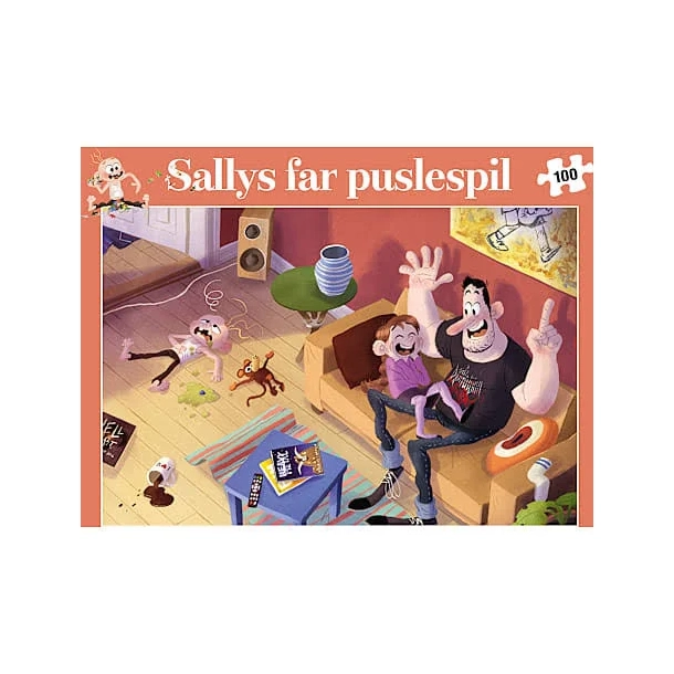 Sallys far puslespil, 100 brikker