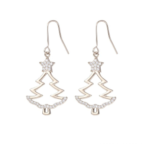 Snazzy Santa Jule�reringe Juletr� med glimmer