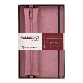 CLAIREFONTAINE Nomaddict, notesbog A5 og penalhus m. elastik