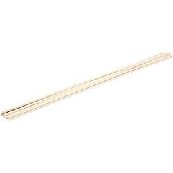 Rundstok, 10 stk., L: 60 cm, diam. 6 mm