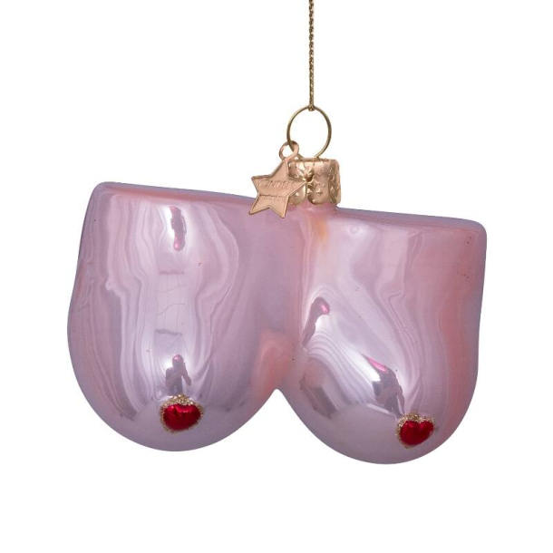 Julekugle - pink bryster