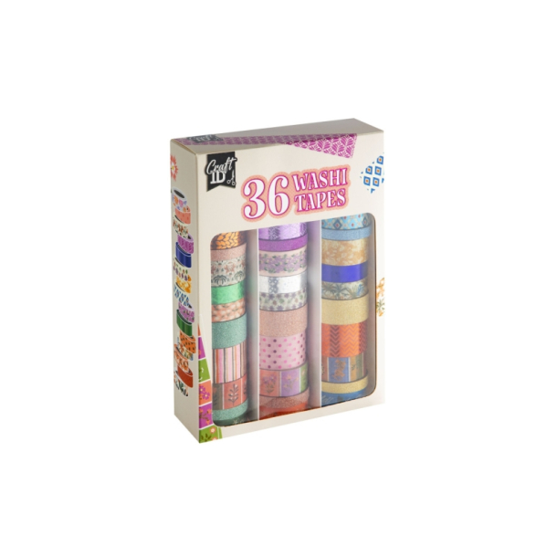 Washi tape, �ske med 36 ruller. Foil
