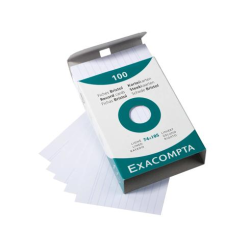 Exacompta Kartotekskort format A7, linieret, 100 stk.