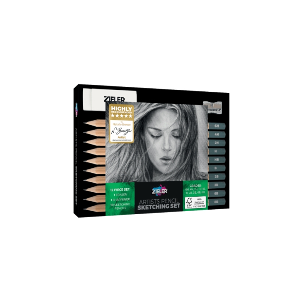 ZIELER Tegneblyanter st m. 10 hrdheder