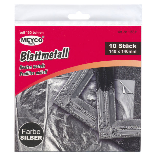 Blad metal slvfarvet/Bladslv