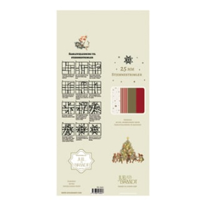 Stjernestrimler. 25mmx86cm 4. Ass. farver