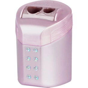 Faber Castell blyantspidser RollOn Sparkle, Lyselilla