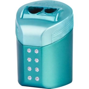 Faber Castell blyantspidser RollOn Sparkle, Turkis