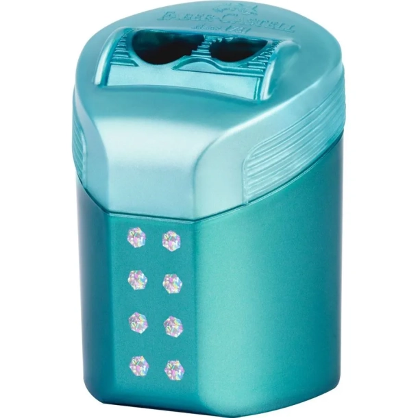 Faber Castell blyantspidser RollOn Sparkle, Turkis