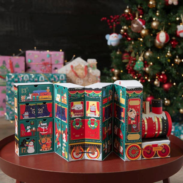 Legami julekalender med skrivebordsartikler fra Legami