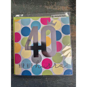 Kort med musik, 40, Hip Hip Hurra !