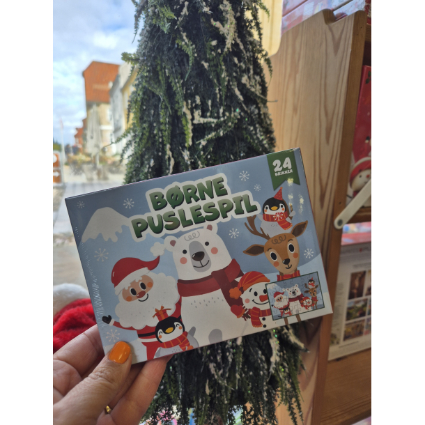 Brnepuslespil, 24 brikker, 25x17,5cm