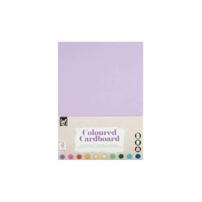 Karton A4 220g. 10 ark, ass. farver.