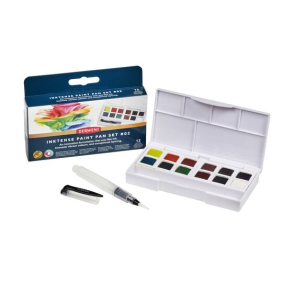 Derwent Inktense Paint Pan Set 2, svampe