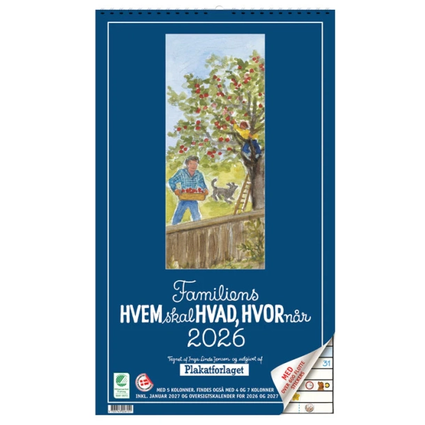 Familiens hvem skal hvad og hvorn�r 2026, mellem - 5 kolonner