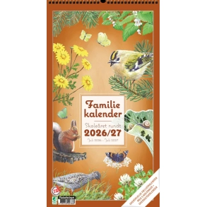 Plakatforlaget Familiekalender Skole�ret Rundt i Naturen 2026/ 2027