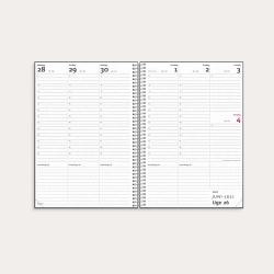 Studie L�rerkalender A5 matsort genbrugskarton 2026/2027