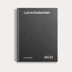 Studie L�rerkalender A5 matsort genbrugskarton 2026/2027