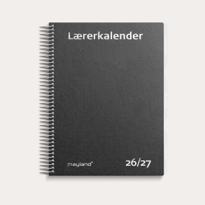 Studie L�rerkalender A5 matsort genbrugskarton 2026/2027