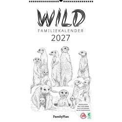 FamilyPlan Familiekalender WILD 2027 - 5-pers.