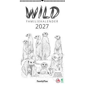 FamilyPlan Familiekalender WILD 2027 - 5-pers.