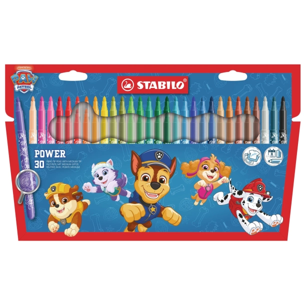 Stabilo Power Tuscher, 30 stk. Paw Patrol