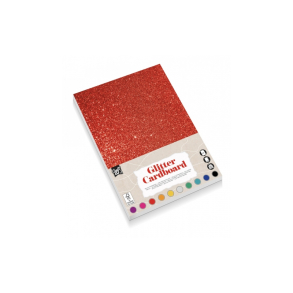 Karton A4 Glitter, 200g, 10 ark ass.