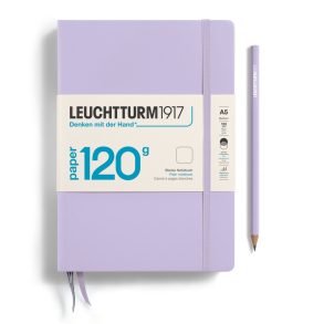 Leuchtturm1917 Notesbog, Medium Hardcover, 203 sider, Lilla, Blank, 120 g papir