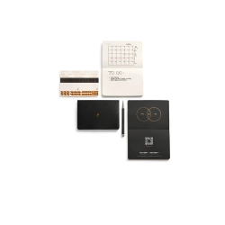 Leuchtturm1917 Bullet Journal Pocket, pack of 3, 10,5 x 15 cm, 46 nummererede sider, Black, dotted