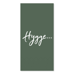  Serviet m. hygge, grn
