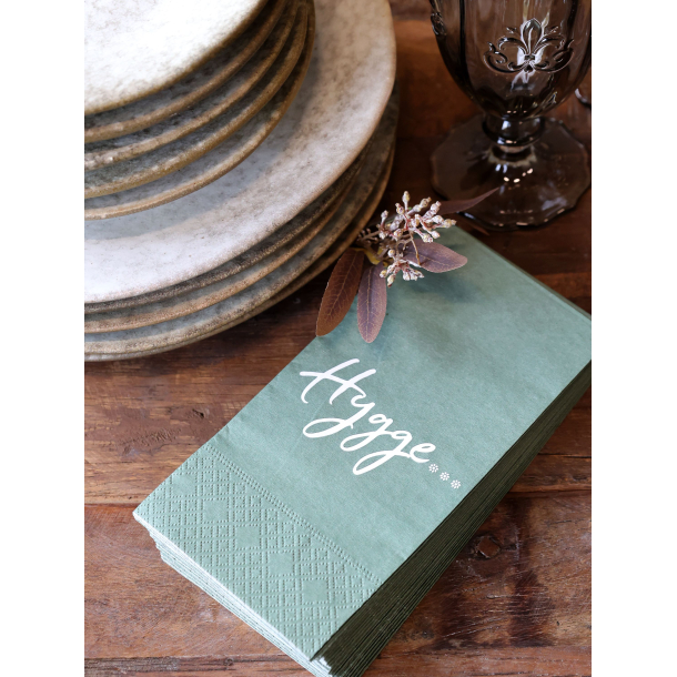  Serviet m. hygge, grn
