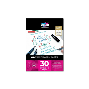 ZIELER Kalligrafiblok A4 30 ark 100g.