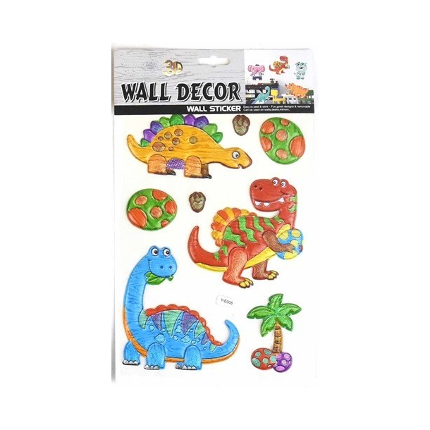 3D klistermrker til vggen, Dinosaur